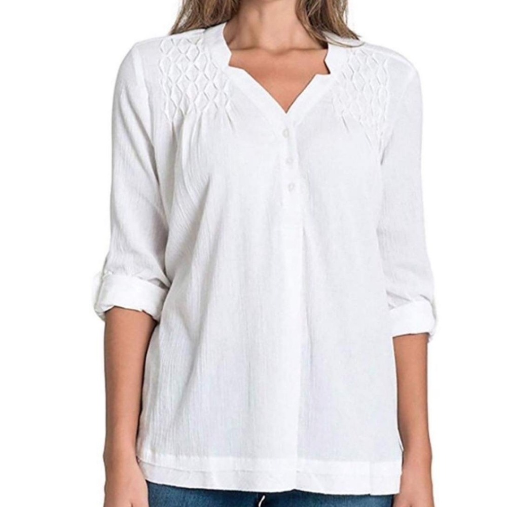 Bandolino Boho Tunic Gauze Top